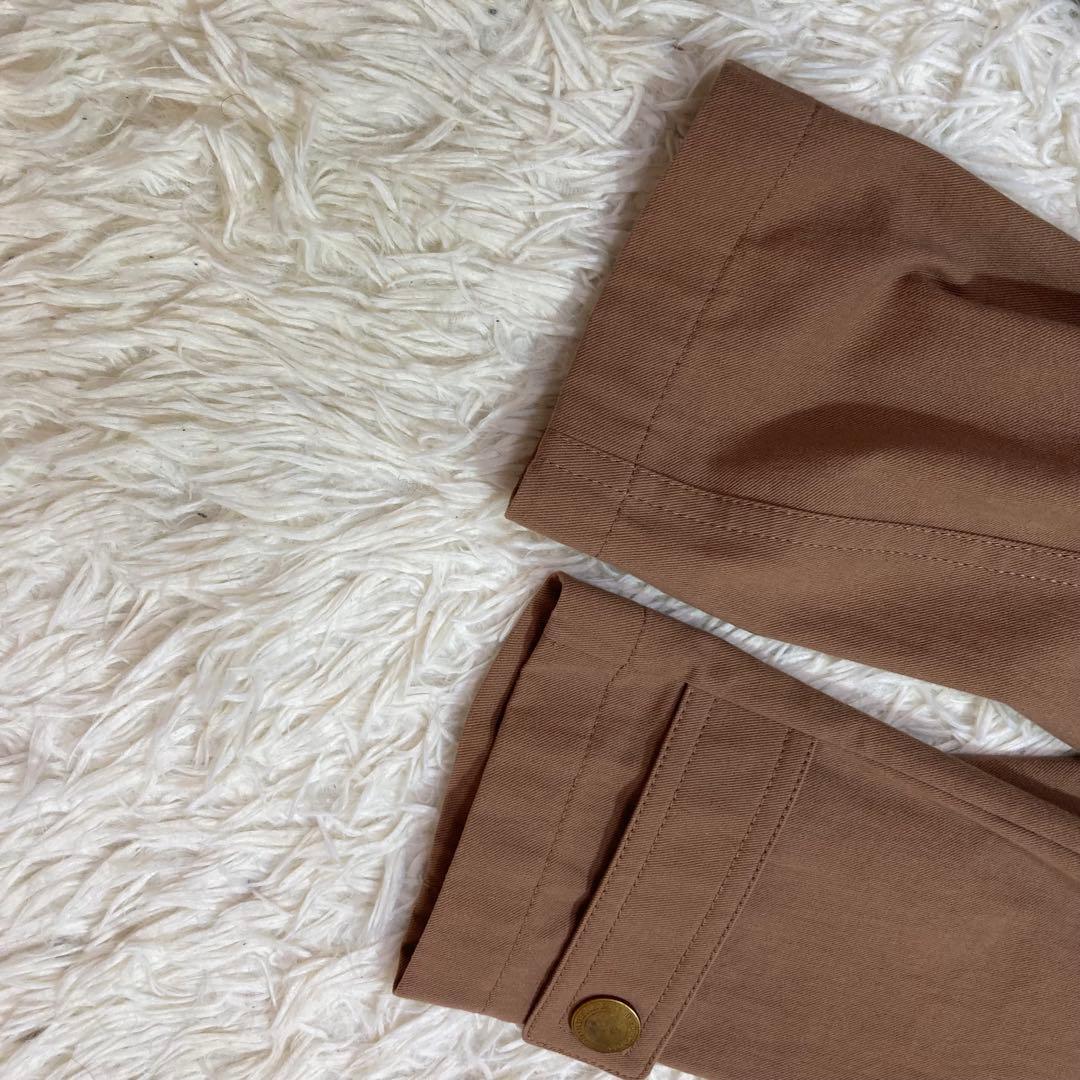 バーバリーロンドン✨モッズコート　46 大きいサイズ　茶　メガチェック　フード