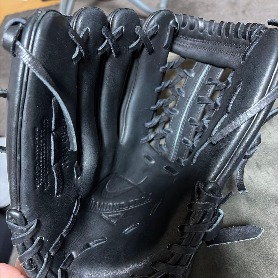 【左利き用】レア品 NIKE ダイアモンドプロJ 軟式グローブ ブラック