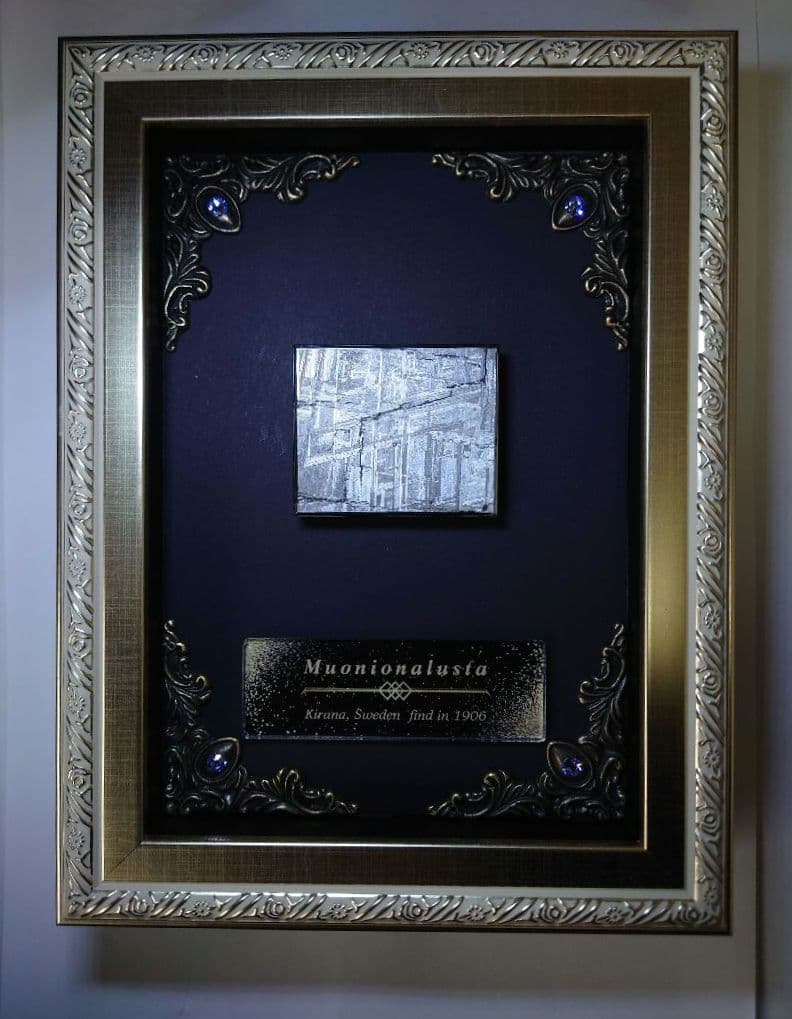 隕石絵画　ムオニオナルスタ隕石 133g鉄隕石【検索ワード ギベオン イミラック