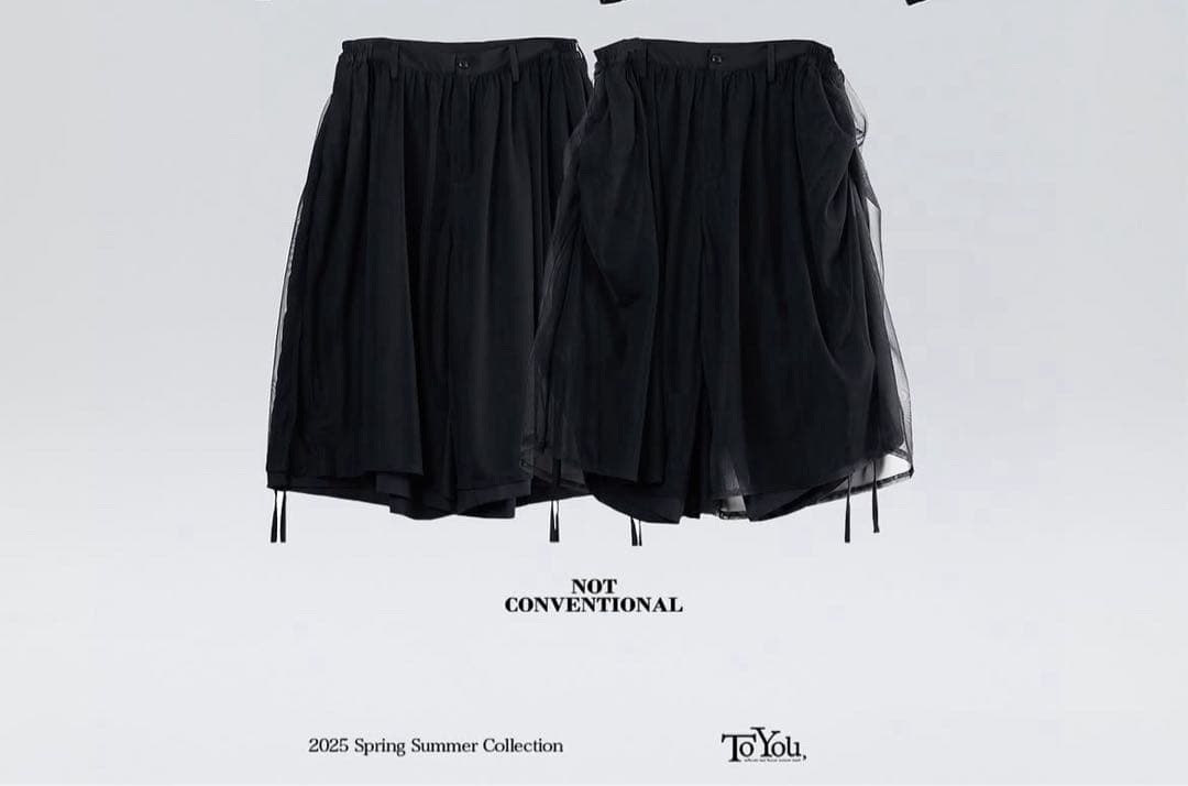 NOT CONVENTIONAL 25ss 2way レイヤードショーツ
