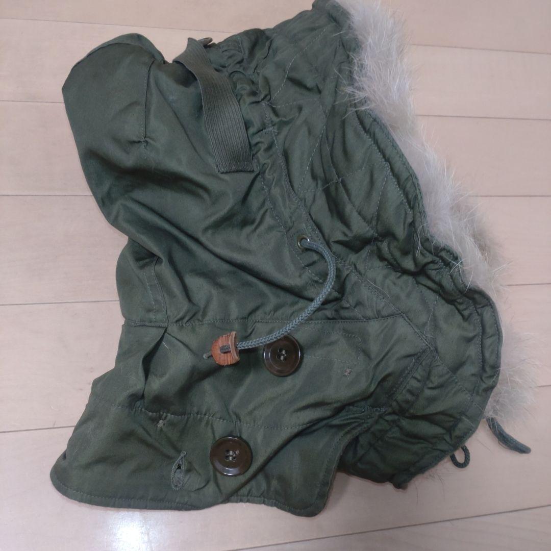 50s アメリカ軍 実物 M51 フード コヨーテファー ワイヤー付き 米軍実物
