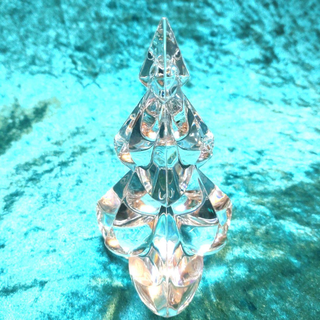 【勤労感謝特価・美品】「バカラ スノーウィーツリー」バカラの基本色クリアです