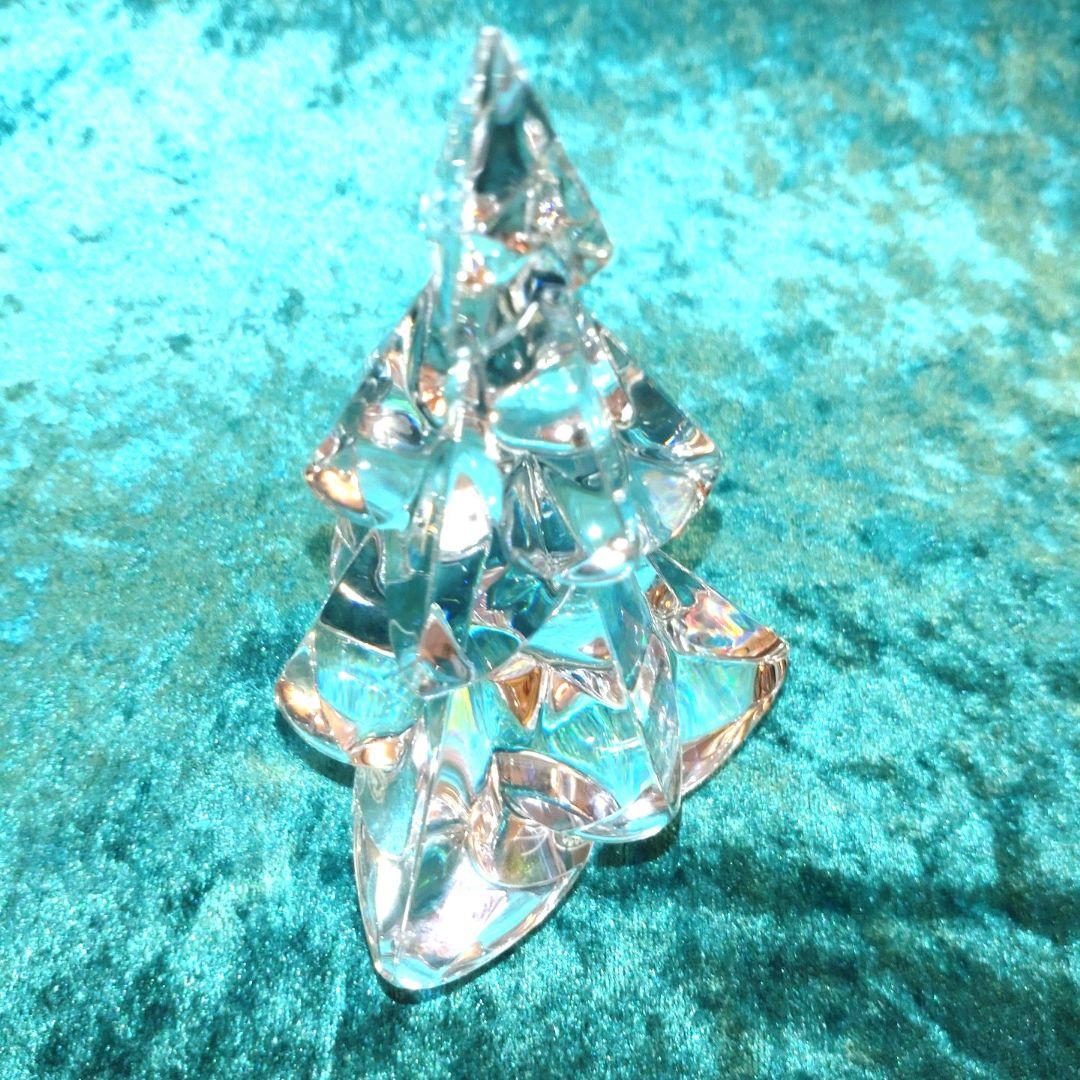 【勤労感謝特価・美品】「バカラ スノーウィーツリー」バカラの基本色クリアです