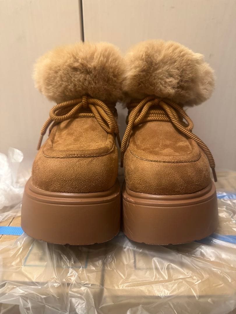 ロデオ フェイクムートンショートブーツ