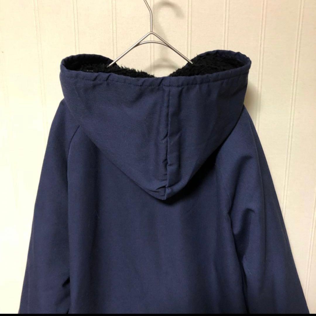 レアアイテム USA製 FB COUNTY フーデット ハーフコート ネイビー