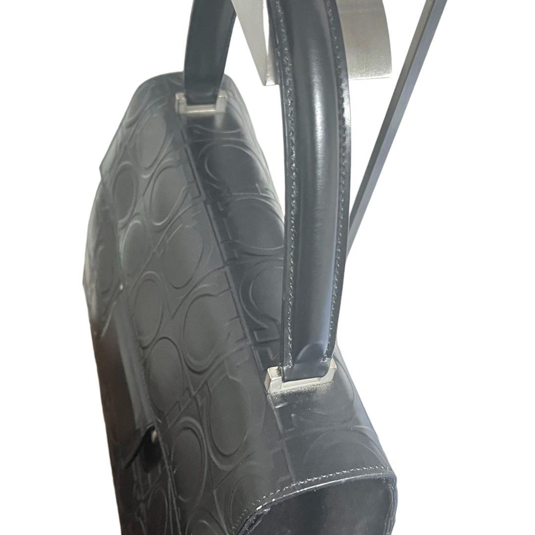 ふー✨ Salvatore Ferragamo ブラックハンドバッグ