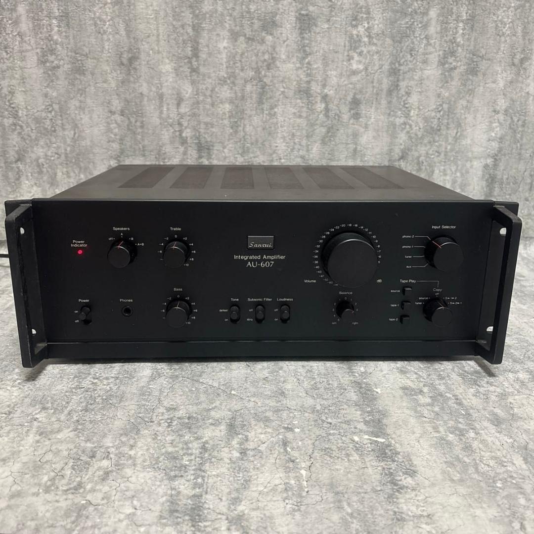 SANSUI プリメインアンプ AU-607 スピーカー出力確認済