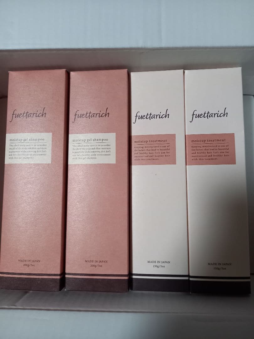 fuetarich モイストアップジェルシャンプー&トリートメント4本セット