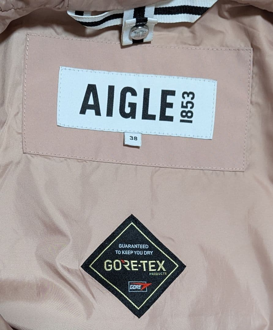 AIGLE エーグル ゴアテックス フーデッドジャケット ピンク