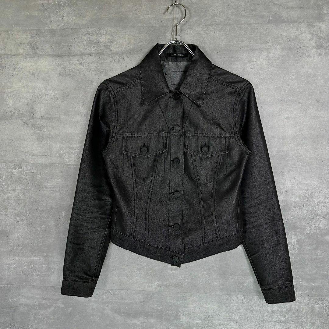 『GUCCI』グッチ (38) ロゴボタン デニムジャケット