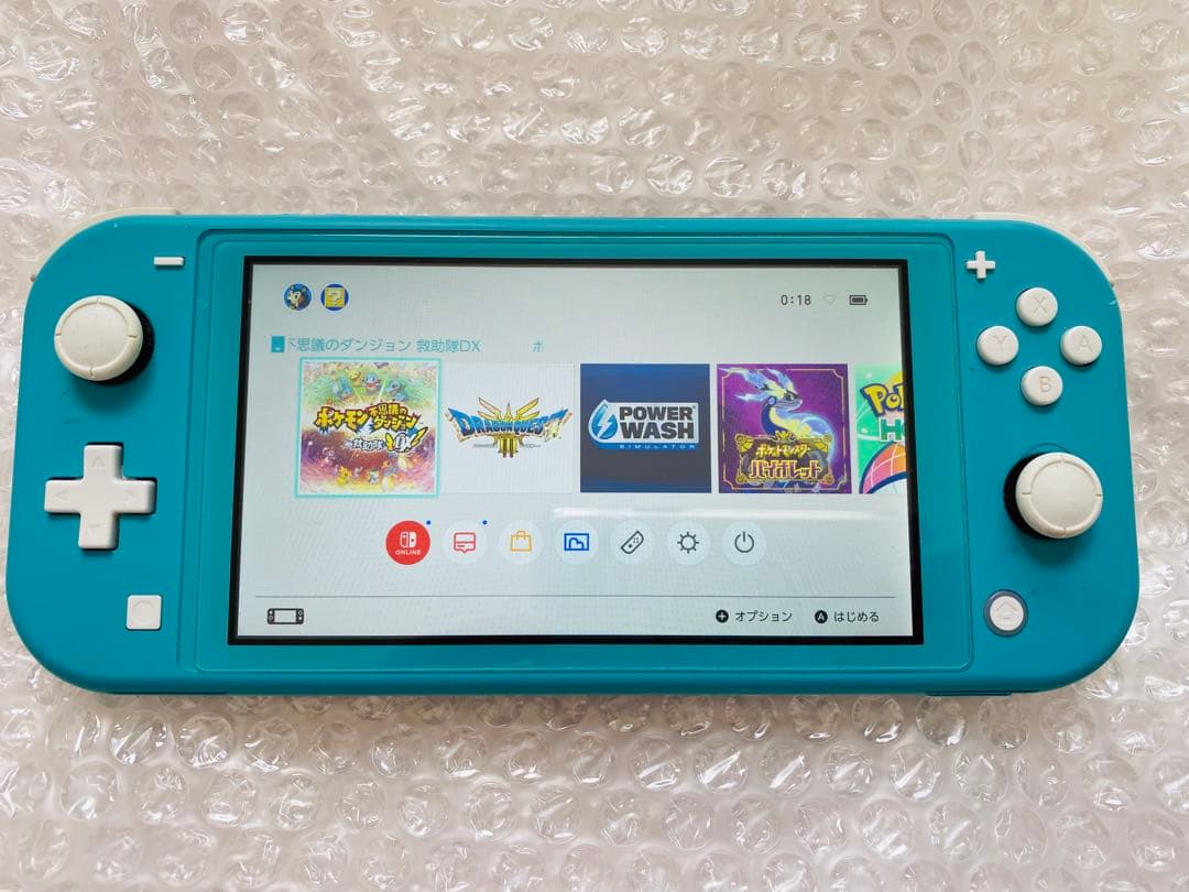 Nintendo Switch Lite本体　ターコイズ　充電器あり