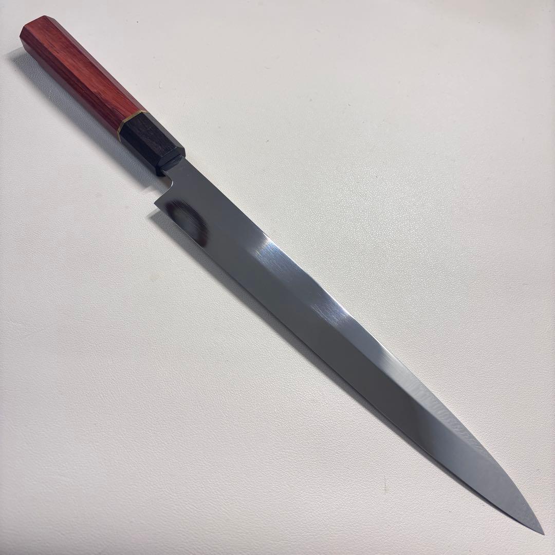 柳刃包丁 9寸 270mm 鏡面 柳刃包丁 鏡面　八角柄 刺身包丁~