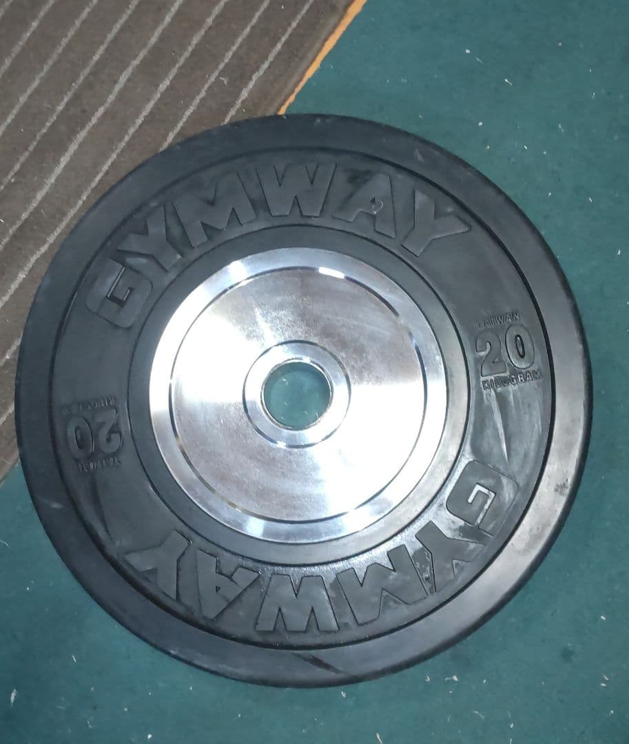 GYMWAY 20kgプレート２枚 バンパープレート ①