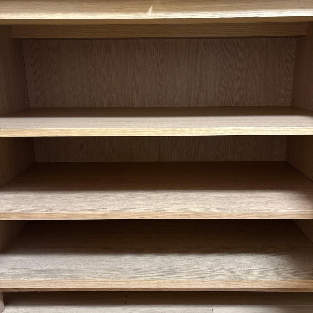 無印良品　オーク材　キャビネット