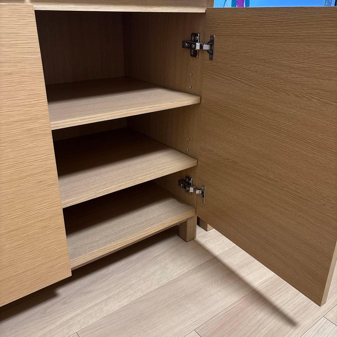 無印良品　オーク材　キャビネット