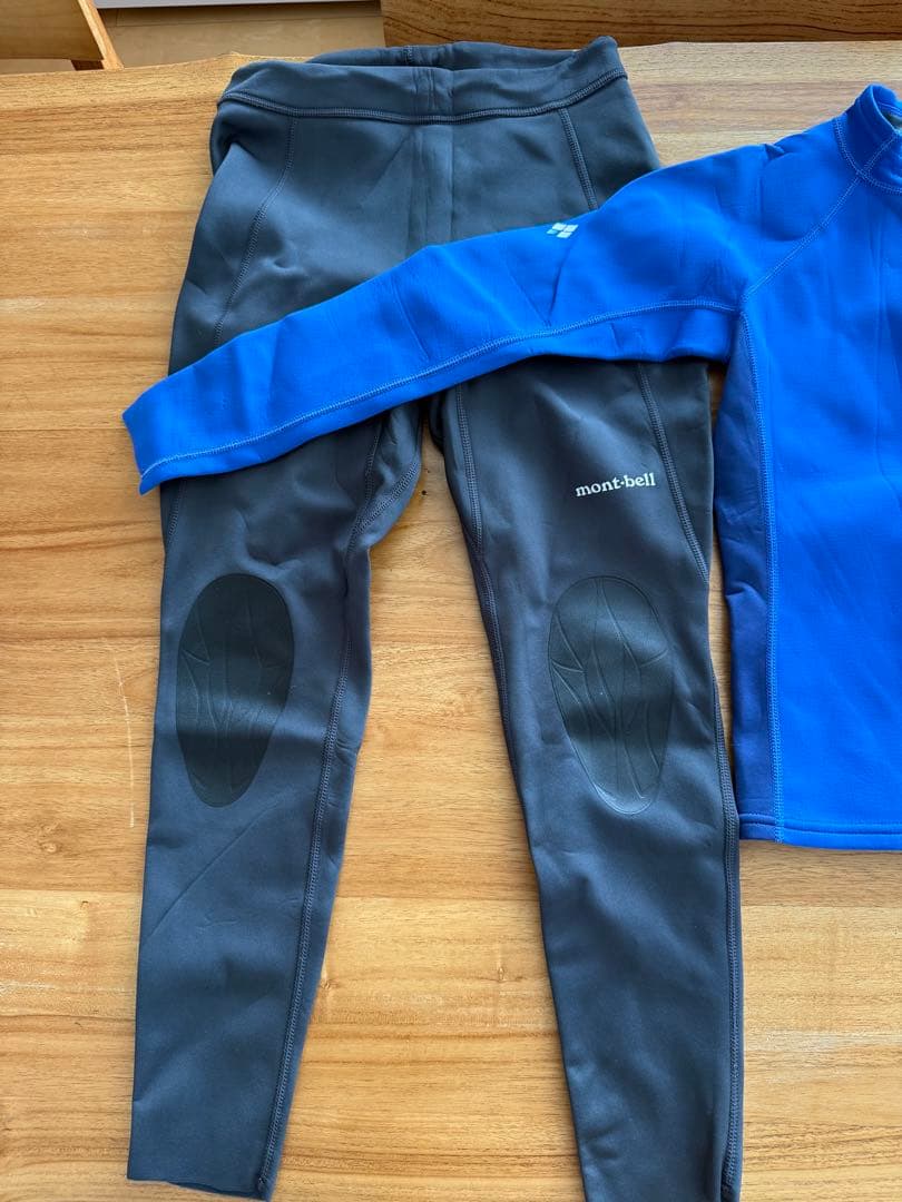 mont-bellライトクリマプレンロングスリーブシャツ サイズ150上下セット