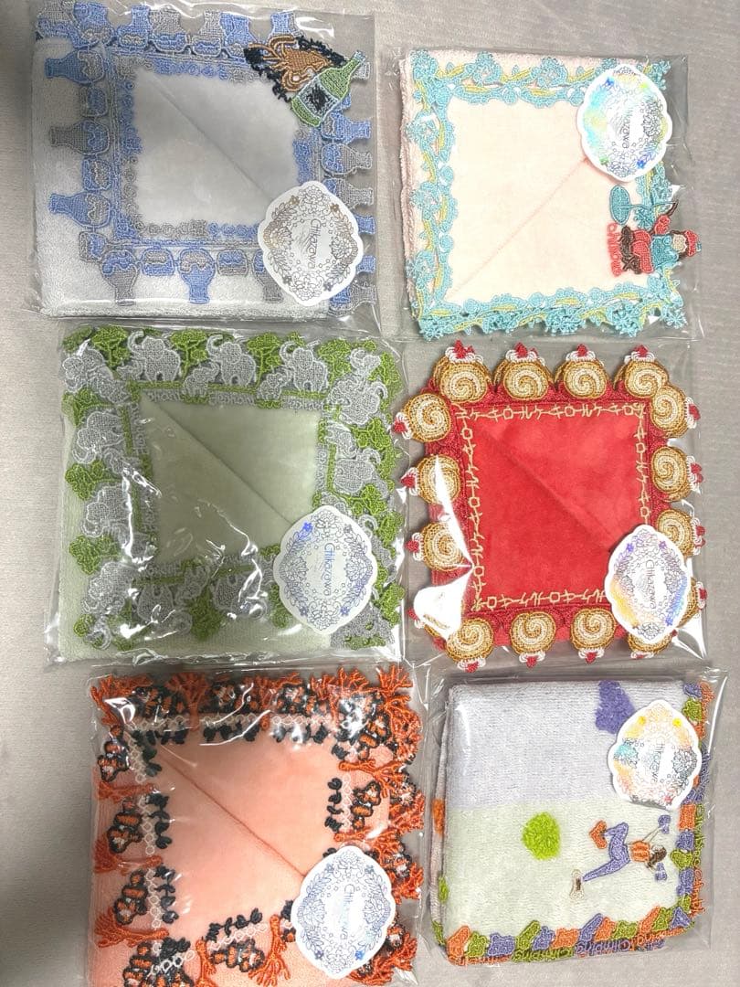 近沢レースハンカチ6枚セット