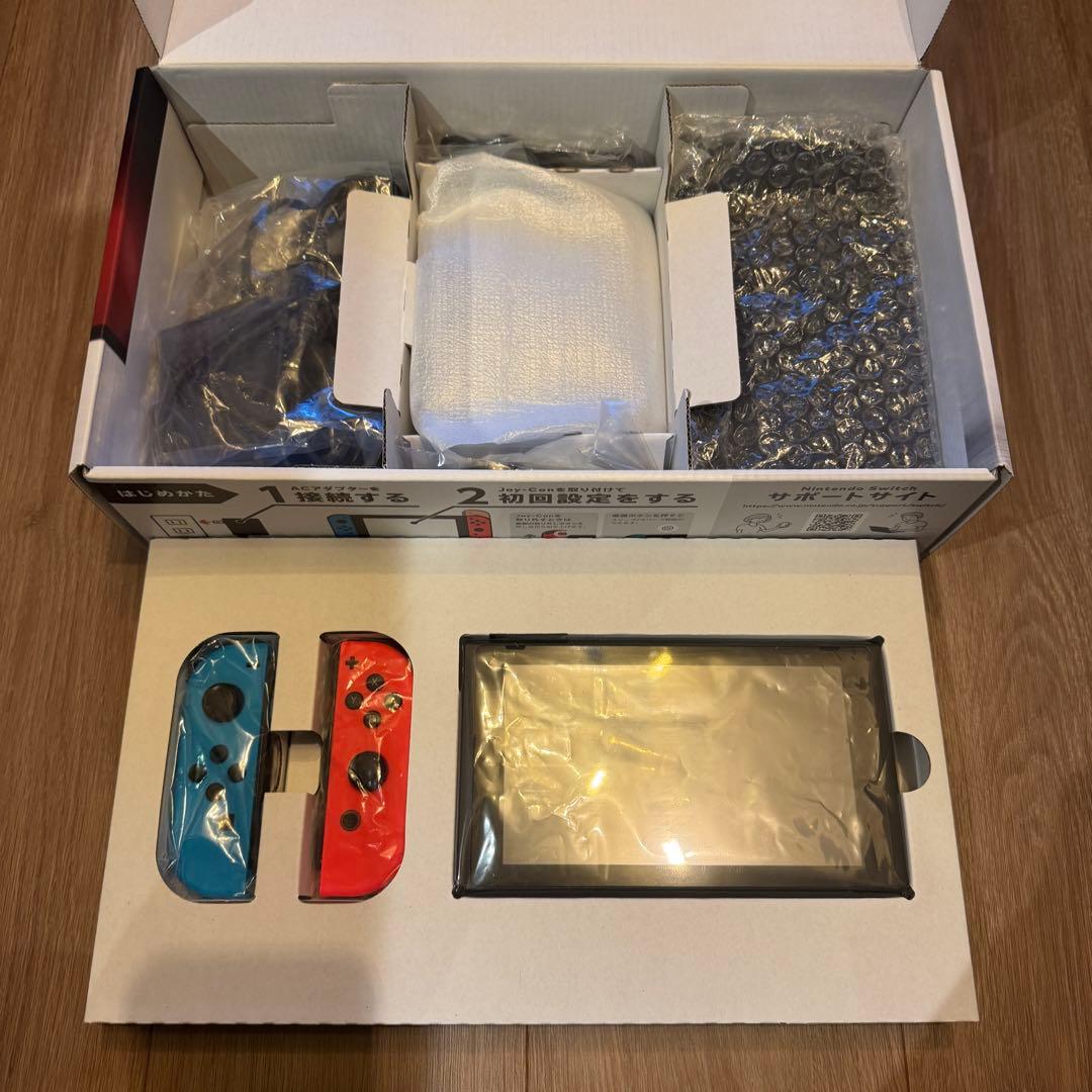 Nintendo Switch 青/赤 + Sports Party 付属品完品