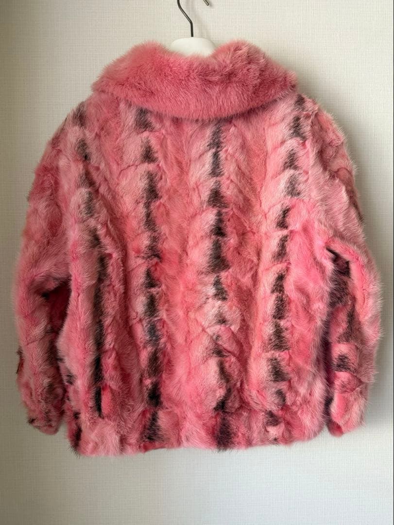 【未使用品】ピンク ミンクファー ショートコート 上質 高級感 華やか