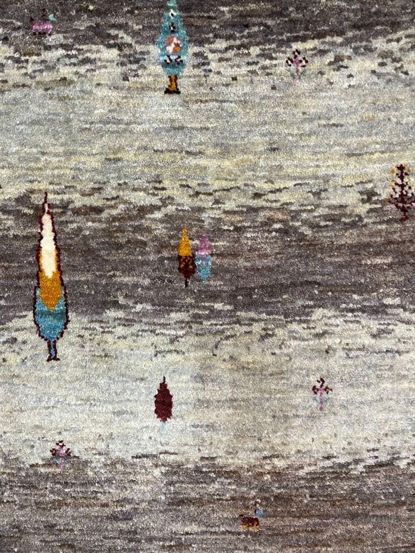 ギャッベ　カシュクリ ゾランヴァリ　手織り　ペルシャ　約50x150 ランナー