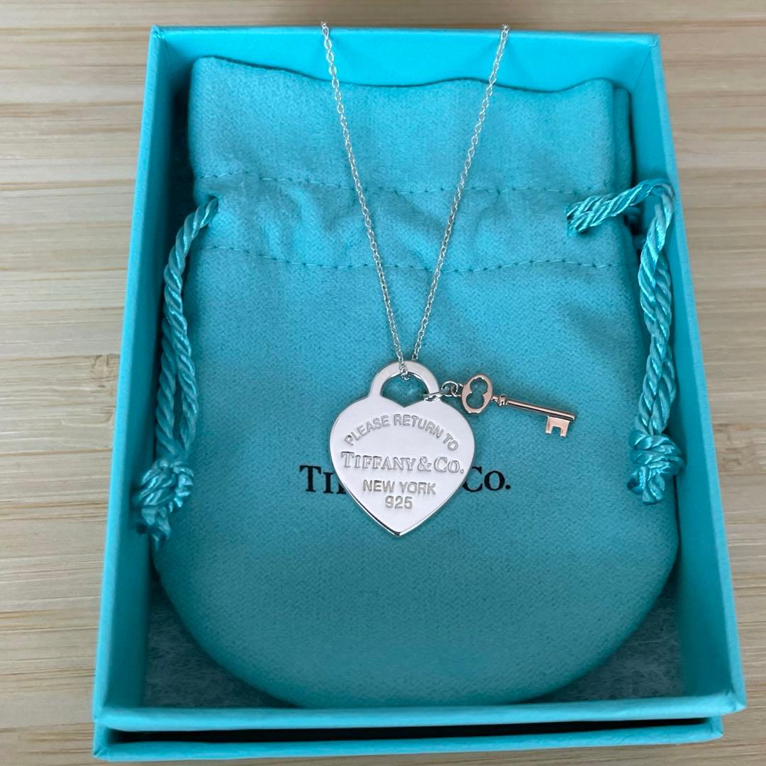 ティファニー ハートタグ キー ペンダント ネックレス　L