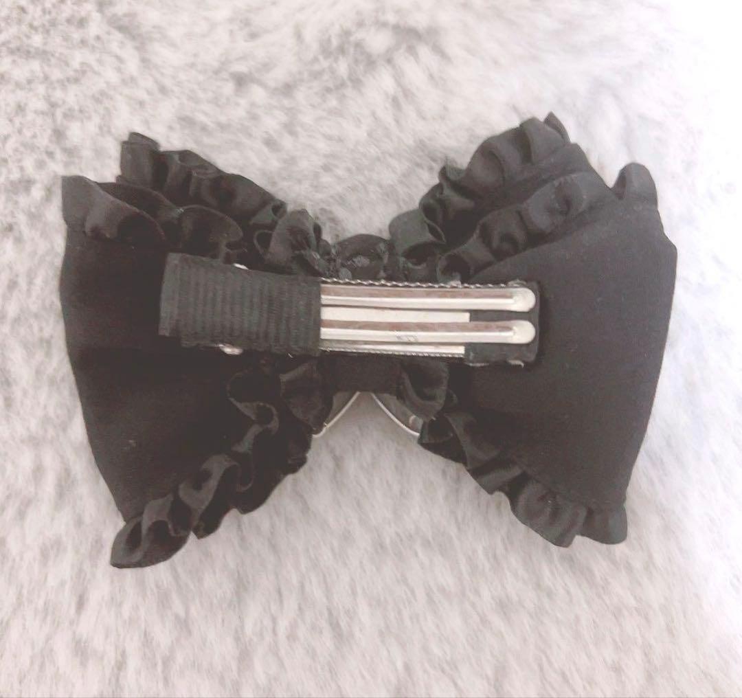 ディムモアール dimmoire 学園ニーハイウォーマー リボン ブラック 黒色