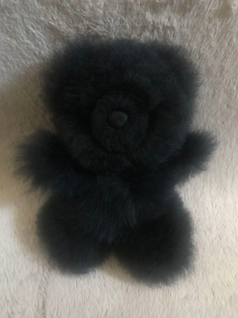 新品未使用　アルパカ　テディベア ぬいぐるみ　キーホルダー　ブラック