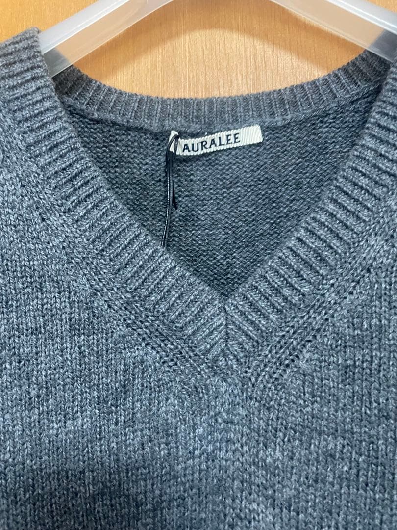 AURALEE ウールカシミヤシルクニットベスト