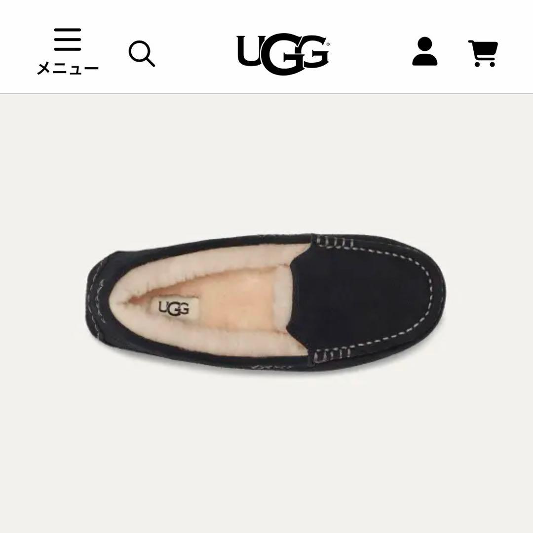 ✨試着✨極美品　アグ　正規品UGG ブラック モカシン　スリッポン　ローファー