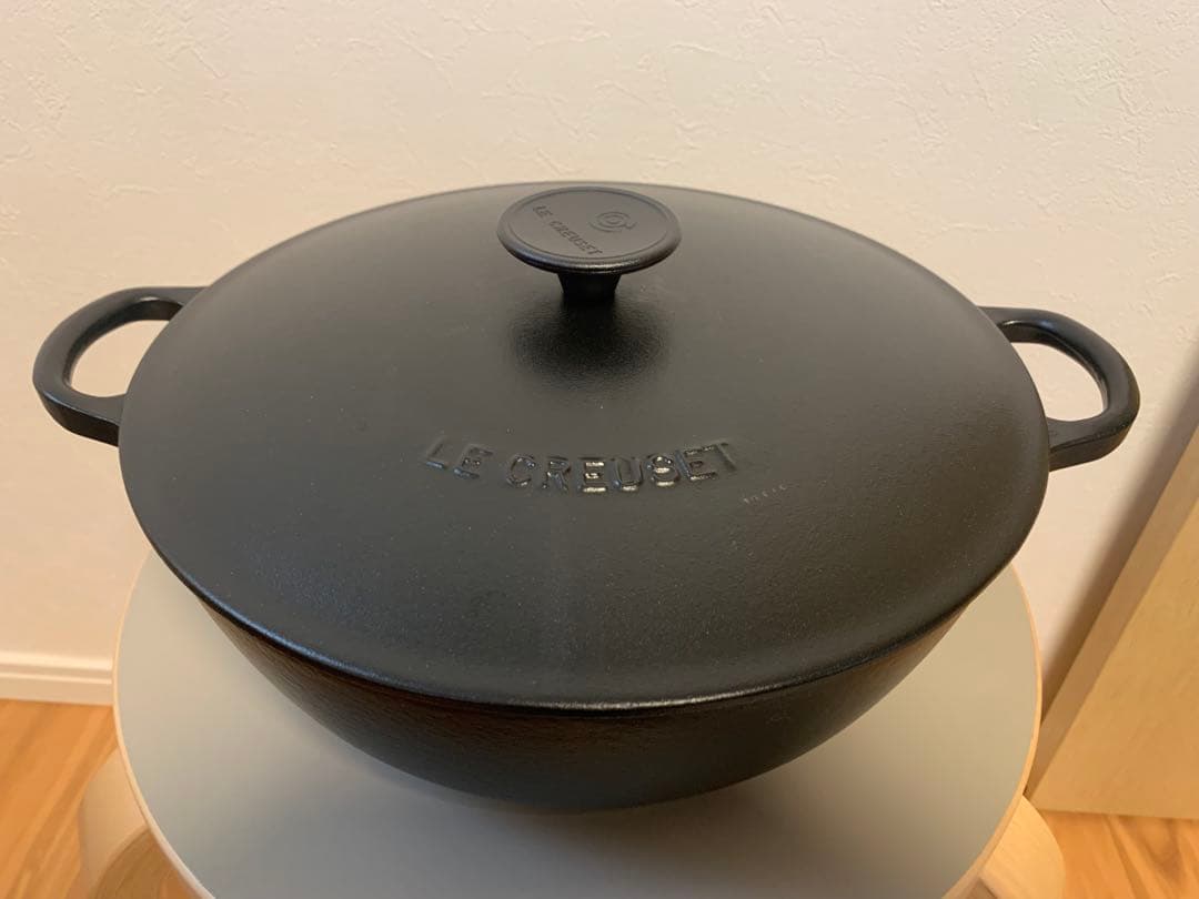 LE CREUSET　ル・クルーゼ　マルミット　26cm　マットブラック　未使用