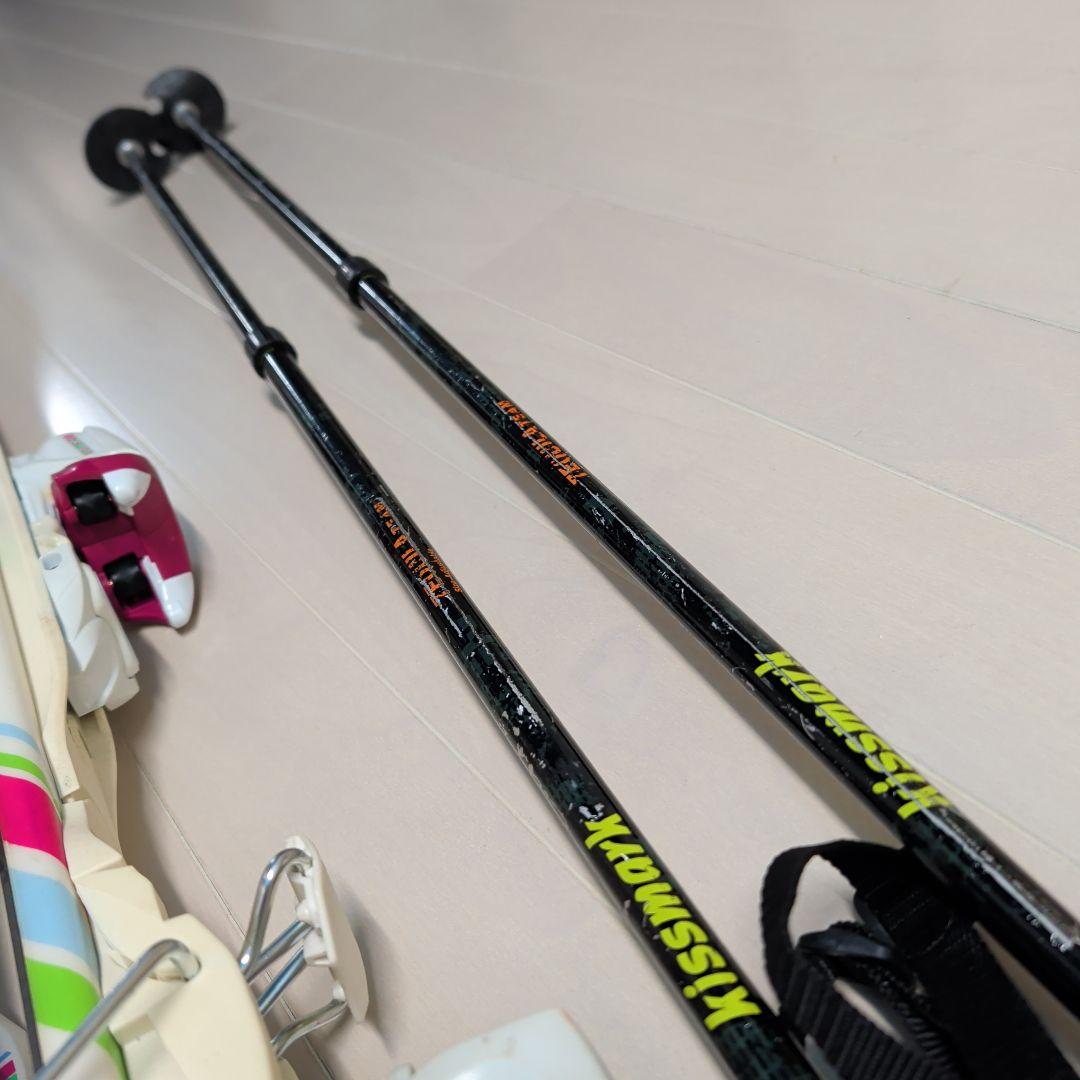 ROSSIGNOL 130cm racjy04 スキー板ストック付き