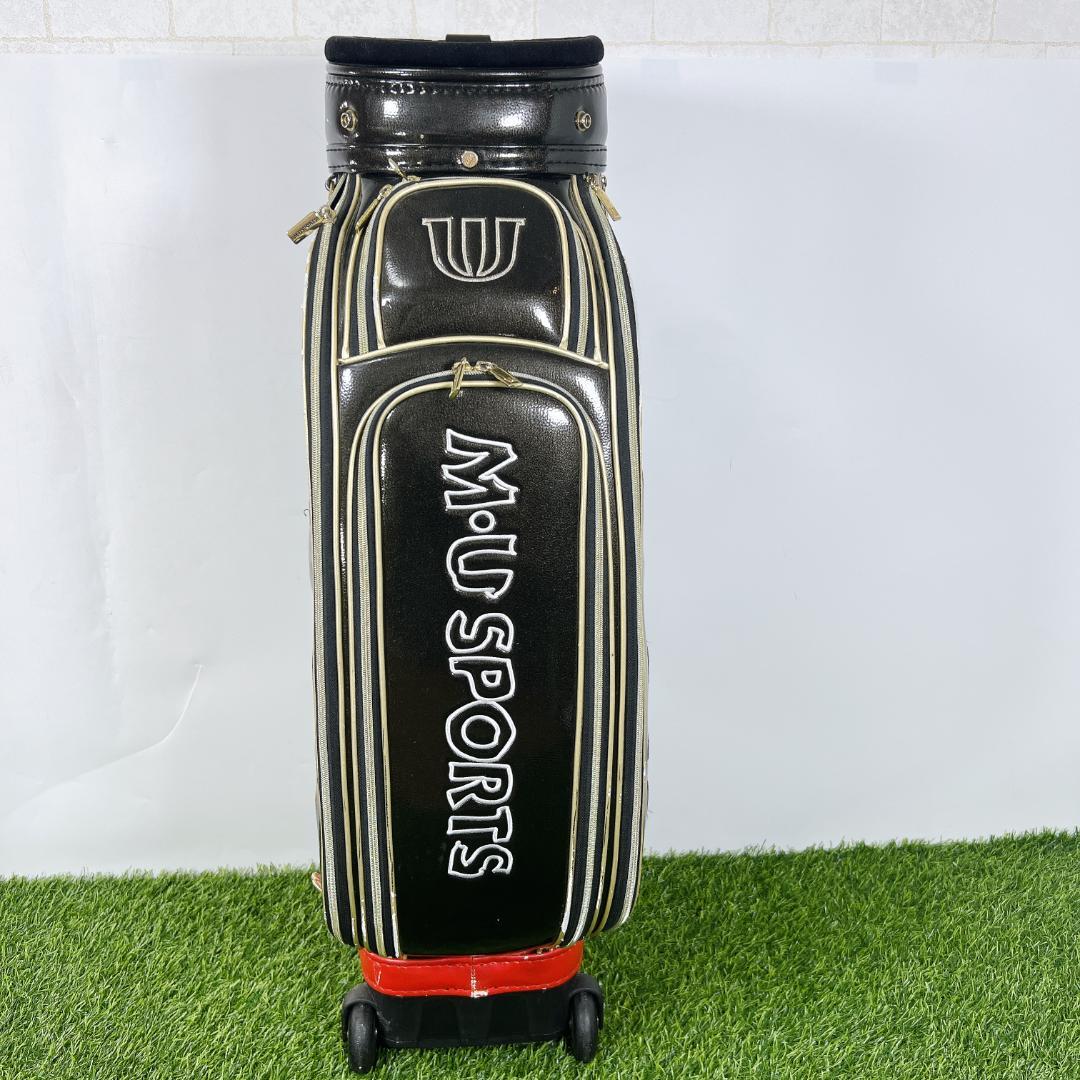 MU SPORTS ミエコ ウエサコ ゴルフ キャディバッグ キャスター付