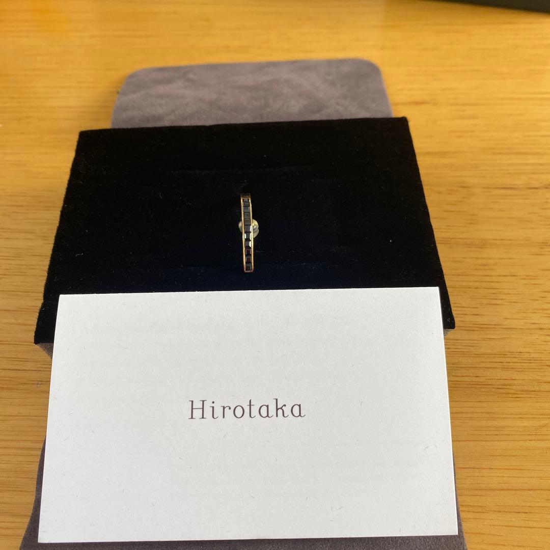 さらに！新春セール hirotakaブラックサファイアBowピアス 7日まで