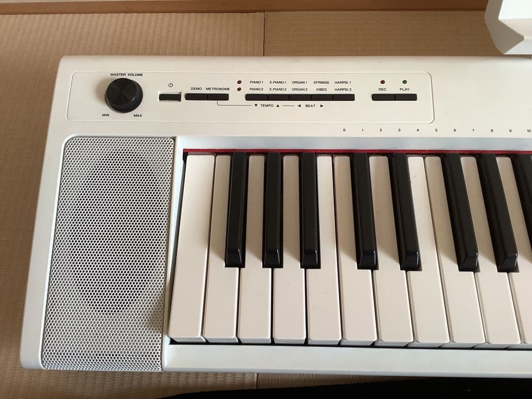 YAMAHA piaggero　NP-32 白　ソフトケース、キーボードカバー付