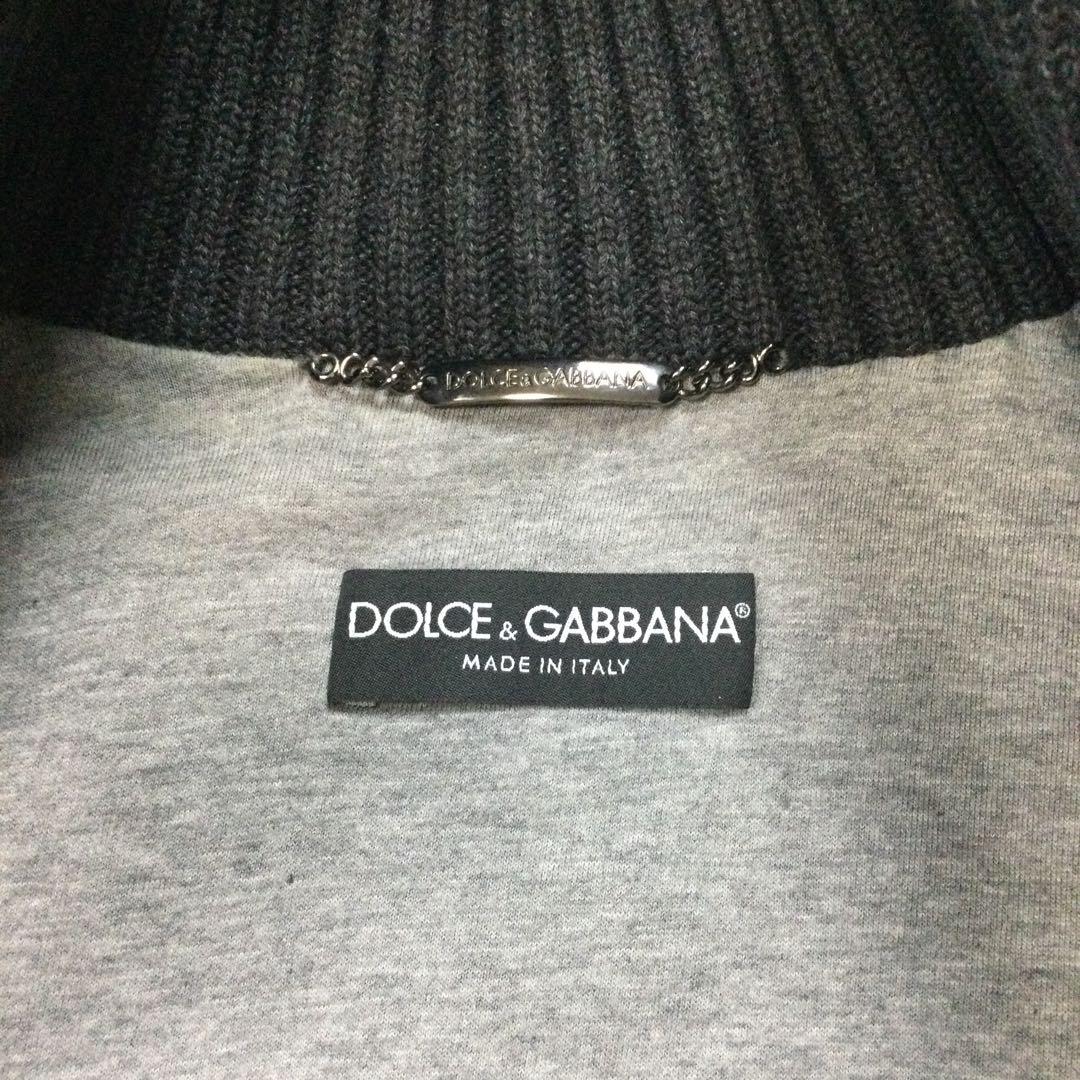 美品★DOLCE&GABBANA フーデッド ウール ベスト 濃灰 36