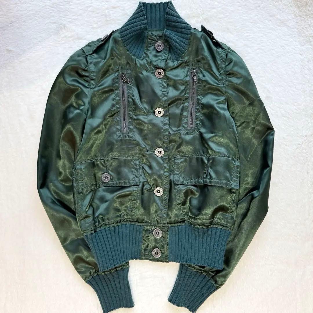 希少✨ ヒステリックグラマー スカジャン ブルゾンヒスガール 刺繍 グリーン