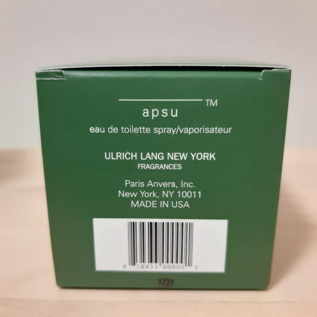 香水(ユニセックス) ULRICH LANG NEW YORK apsu 100ml