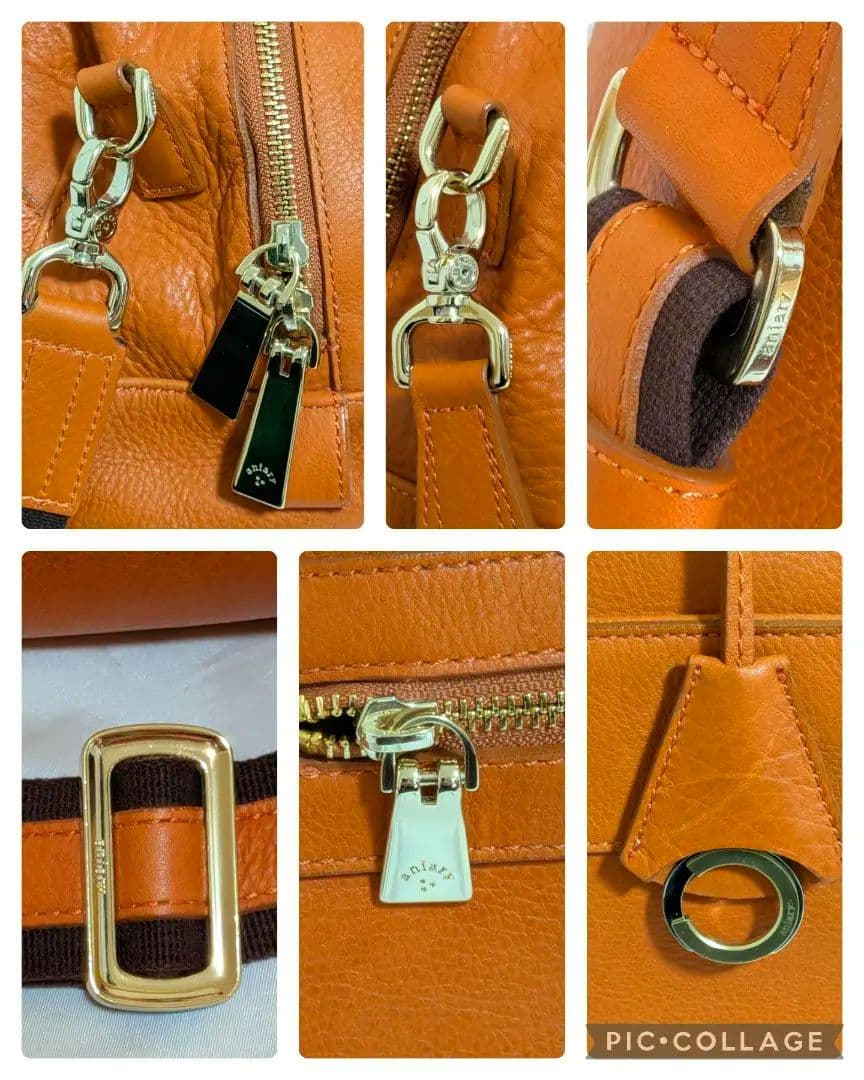 【未使用級✦69300円】aniary／アニアリ シュリンクレザーボストンバッグ