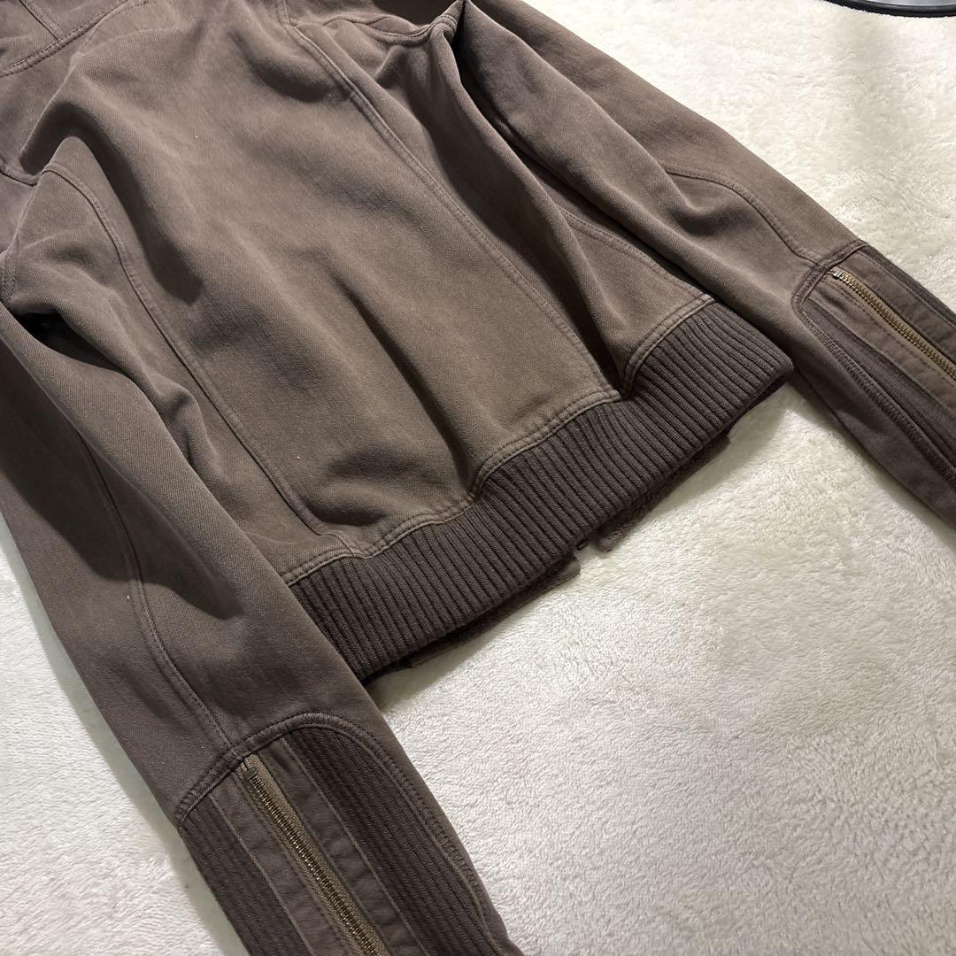 美品✨バーバリー　ブルゾン　パーカー　リアルファー　2way ジップ　y2k