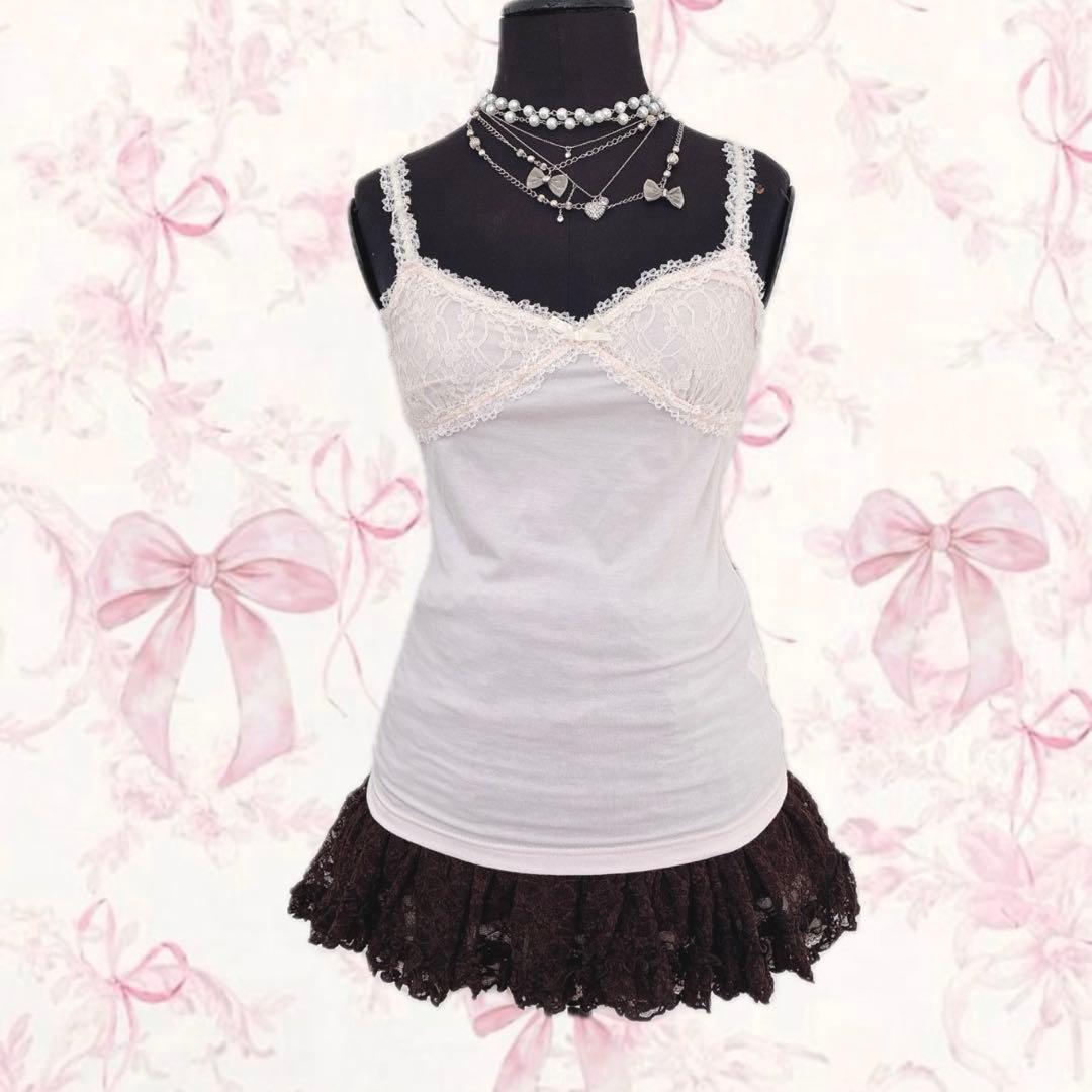 y2k LIZ LISA チャーム付き キャミソール 姫ギャル ウィッシュコア