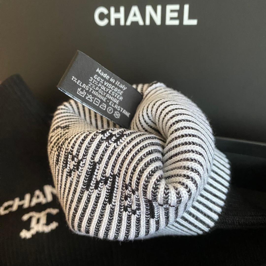 【新品未使用】CHANEL シャネル レッグウォーマー ゲートルソックス 黒