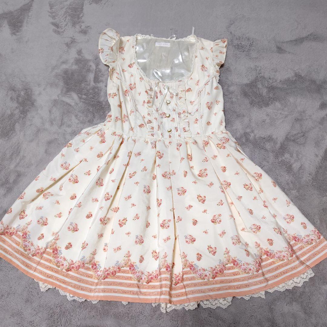 LIZ LISA フラワープリント ノースリーブワンピース