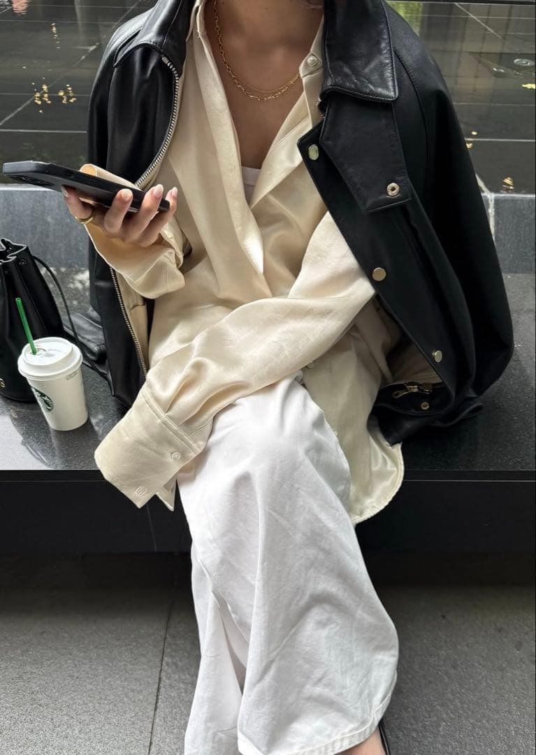 トップス (im)perf. Double Satin Long Skirt