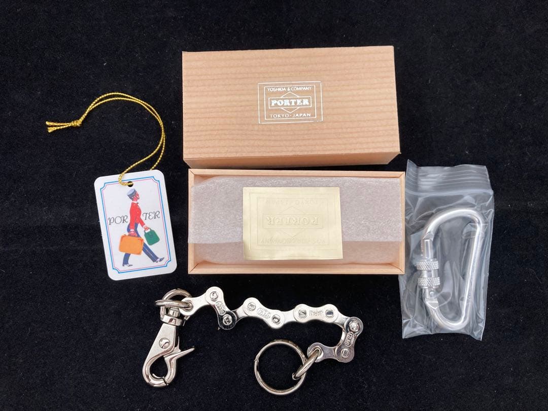 新品未使用　PORTER ウォレットチェーン バイシクルチェーン　シルバー