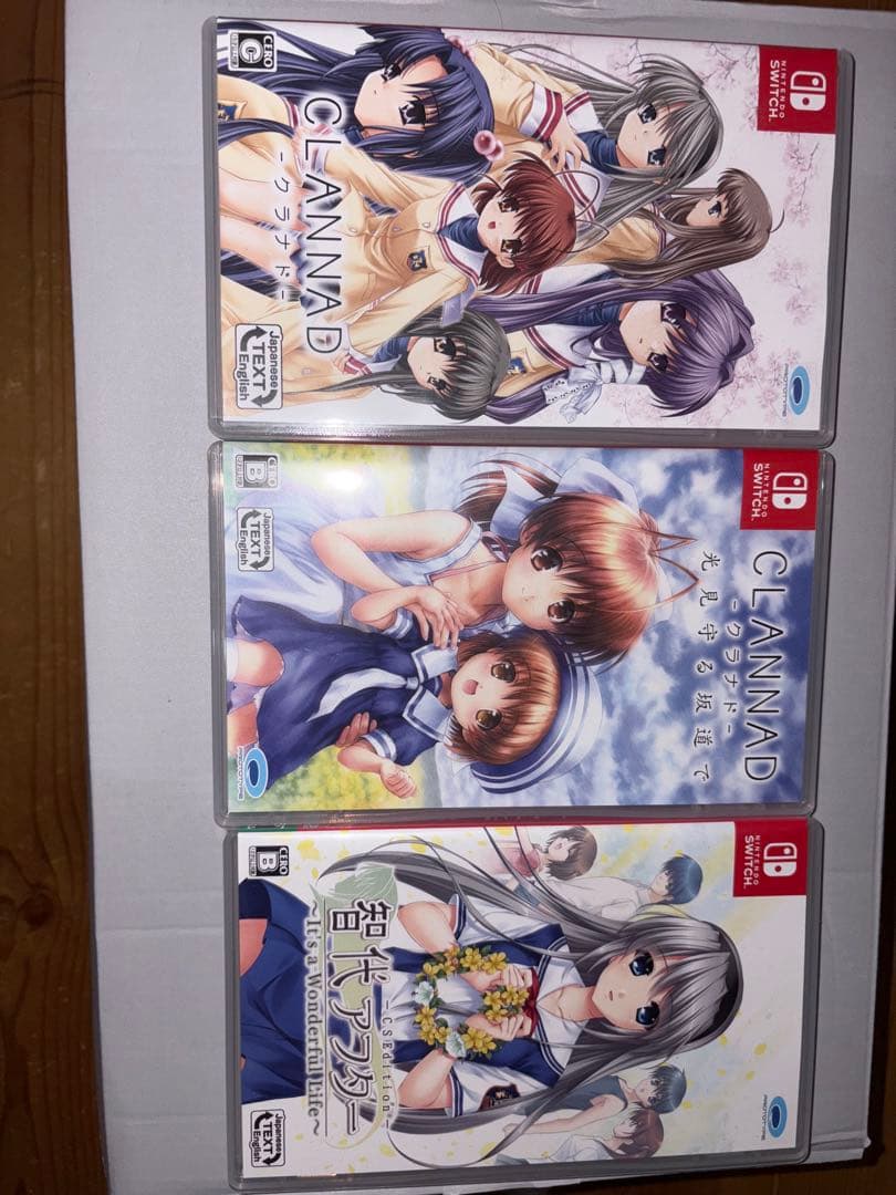 CLANNAD ゲームセット 3本　開封済み　値段交渉可能