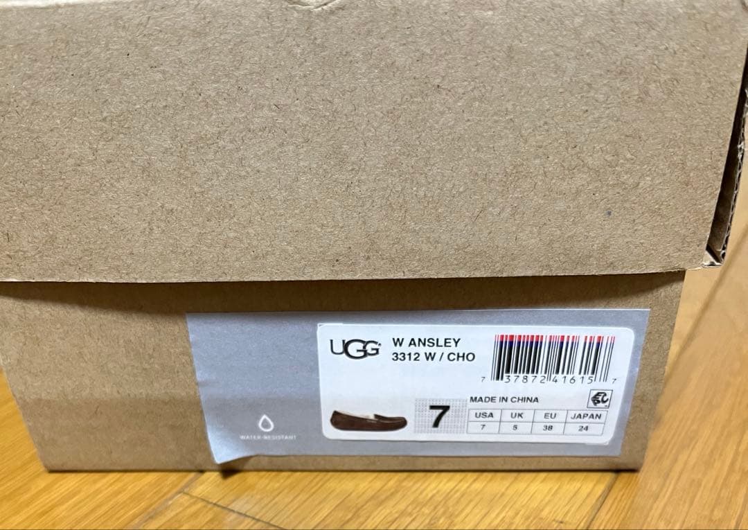 UGG アグ　アンスレー　モカシン24cm チョコレート
