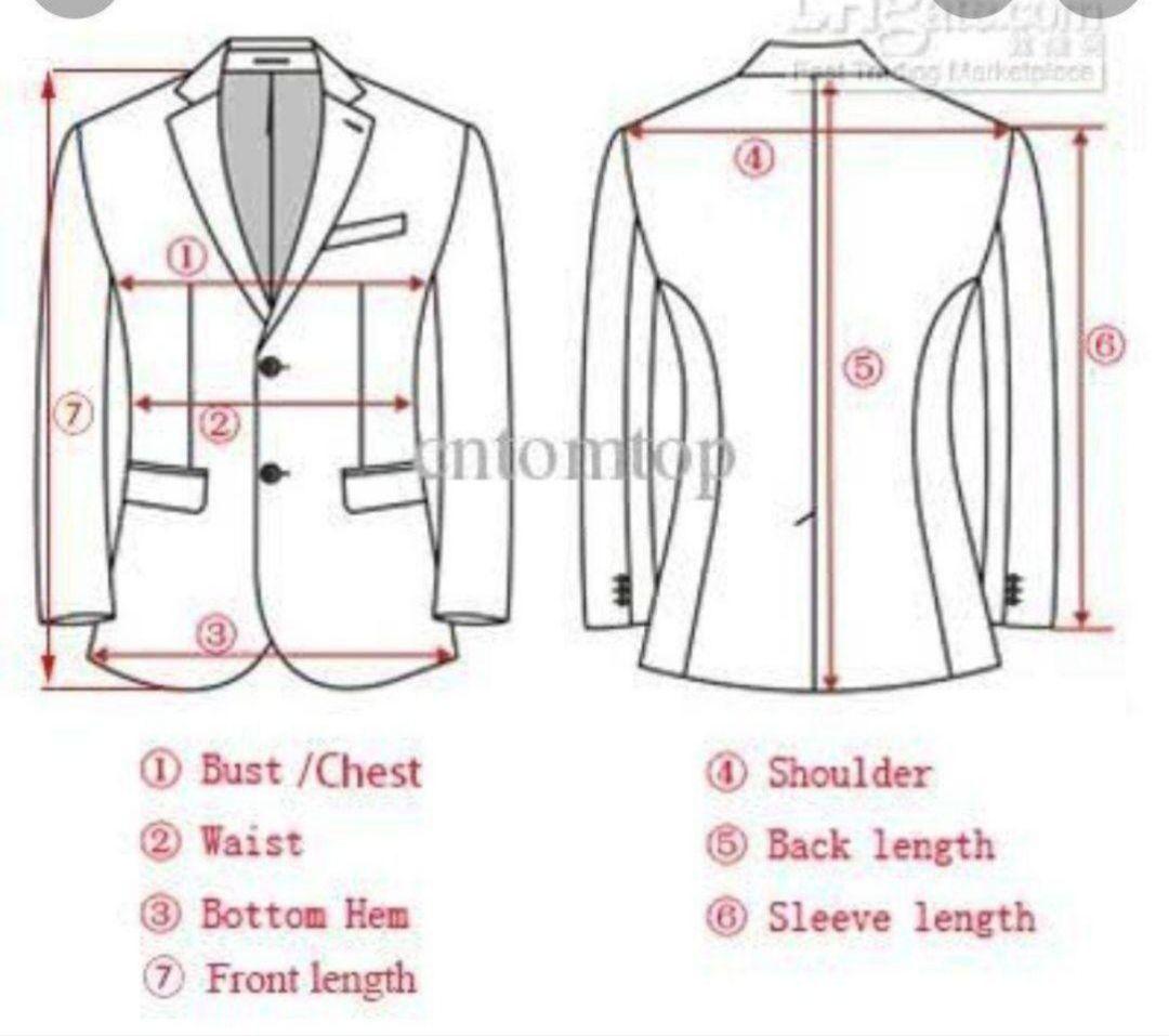 ❤3Pメンズスーツ 3ボタン Double Back Slit