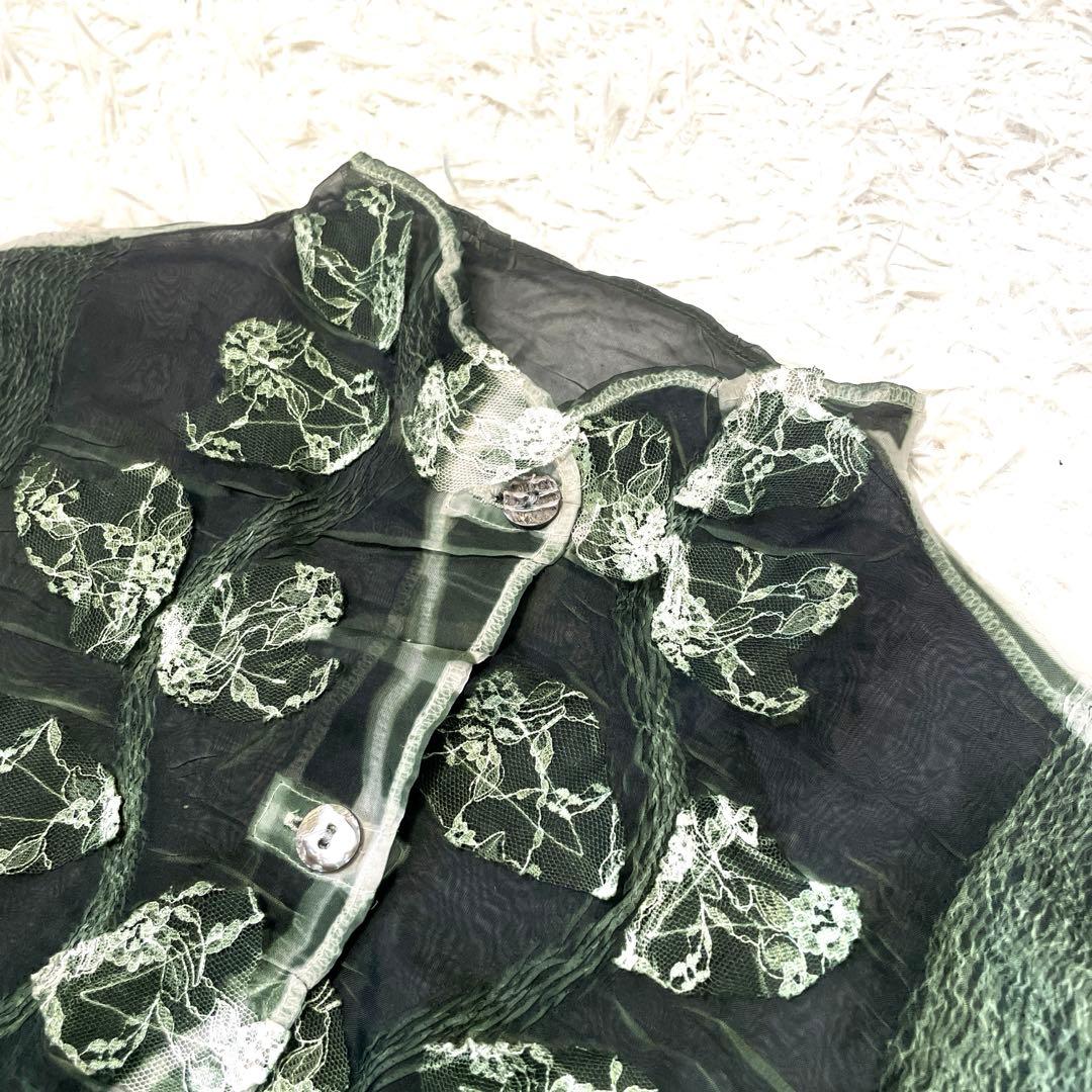 ヨシキヒシヌマ　シースルー長袖シャツ　3