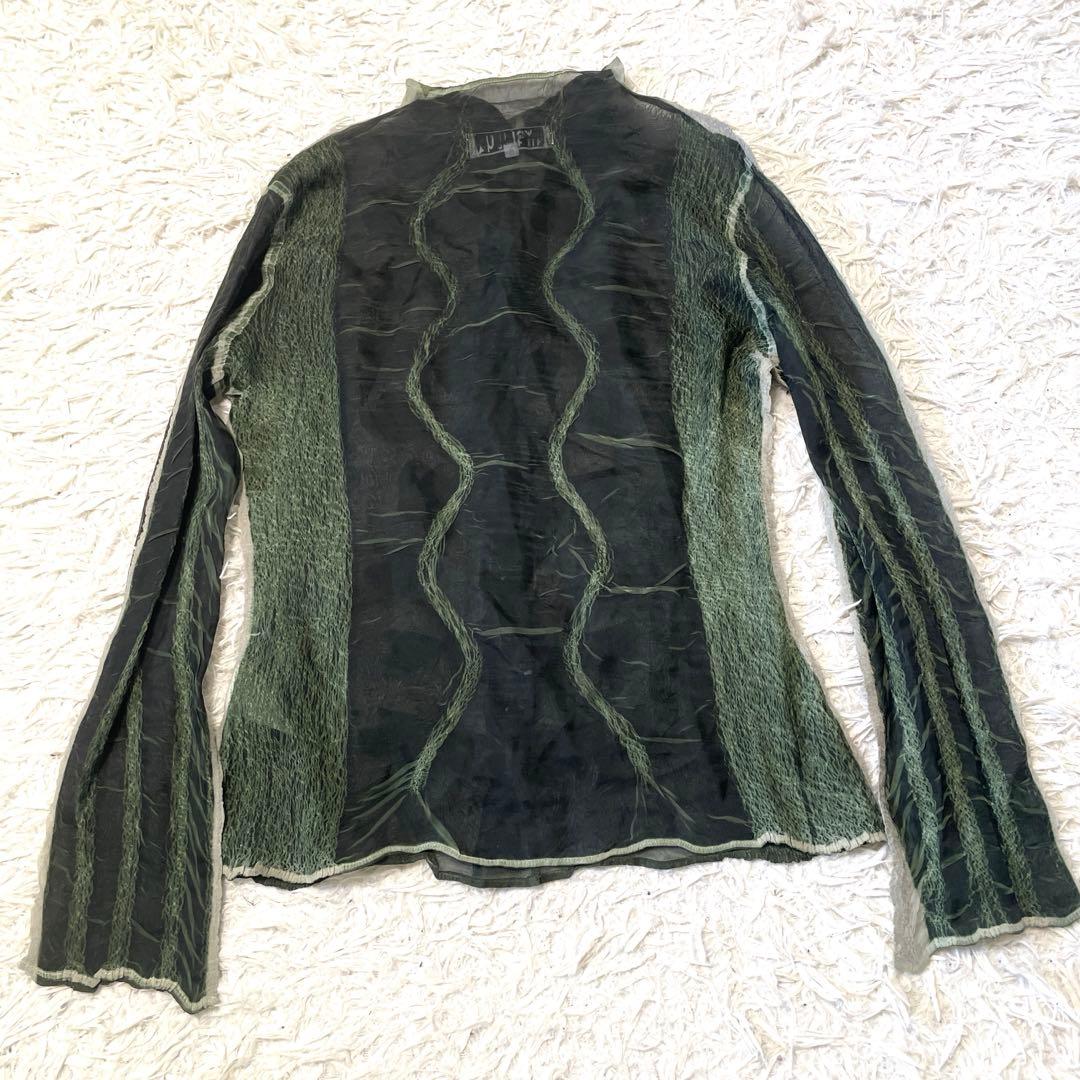 ヨシキヒシヌマ　シースルー長袖シャツ　3