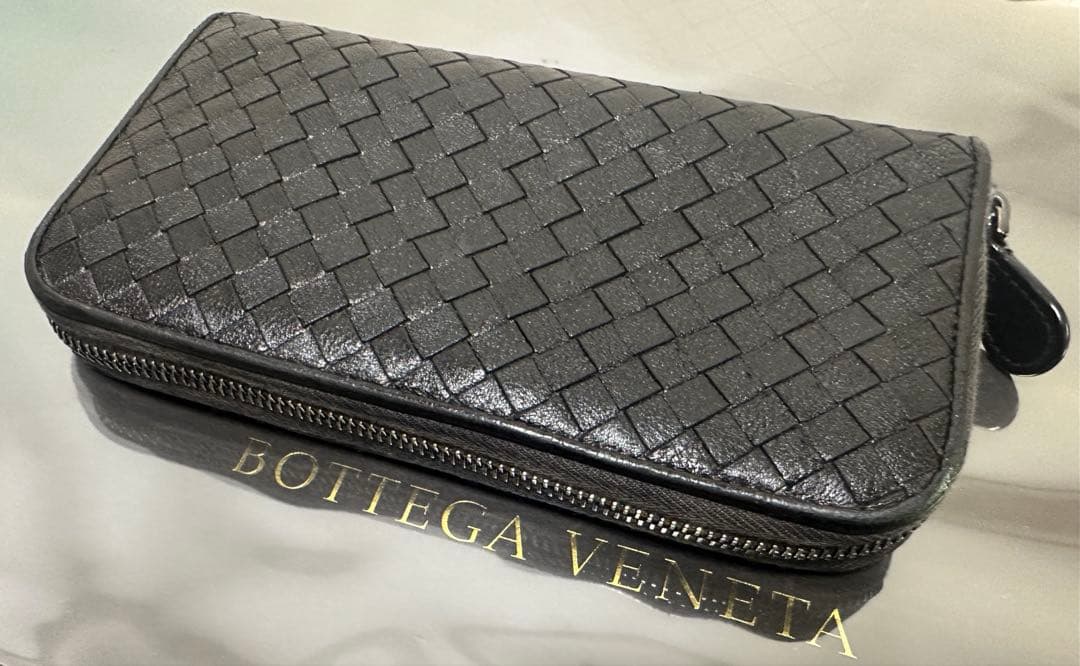 【付属品付】ボッテガヴェネタ ラウンドファスナー/ラム/黒/7️⃣✨✨✨